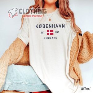 Copenhagen Shirt, Denmark Danish Flag Soft And Comfortable T-Shirt