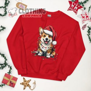 Corgi Christmas Sweatshirt Corgi Sweatshirt Corgi Mom Sweatshirt Cute Corgi Christmas Lights 1