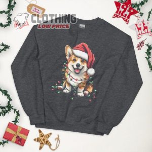 Corgi Christmas Sweatshirt Corgi Sweatshirt Corgi Mom Sweatshirt Cute Corgi Christmas Lights 2