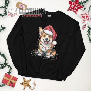 Corgi Christmas Sweatshirt Corgi Sweatshirt Corgi Mom Sweatshirt Cute Corgi Christmas Lights 3