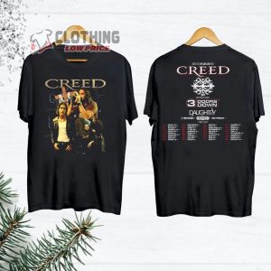 Creed Rock Band World Tour 2024 Merch Creed Band Summer Of '99 Tour 2024 Shirt Creed Concert 2024 With 3 Doors Down Daughtry T Shirt