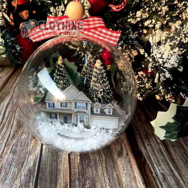 Custom House Photo Ornament, Family Ornaments, Christmas Ornament, Xmas Tree Decor, Christmas Gift For Family
