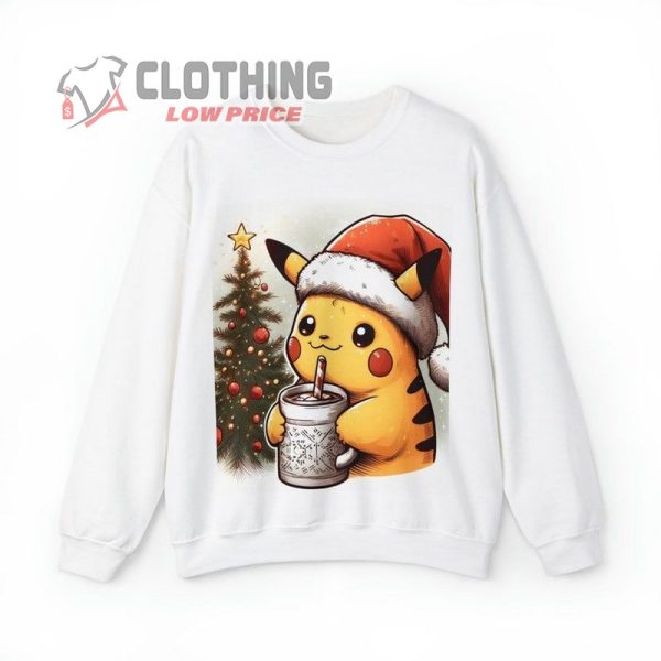 Cute Holiday Sweatshirt, Cute Anime Longsleeve, Cute Animal Christmas Longsleeve