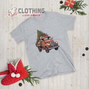 Cute Vintage Truck Christmas Shirt, Cute Christmas Christmas Truck Shirt