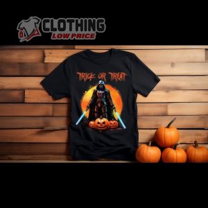 Darth Vader Halloween Tee Shirt, Star Wars Halloween Gift, Star Wars Trick Or Treat Shirt, Halloween Party Shirt