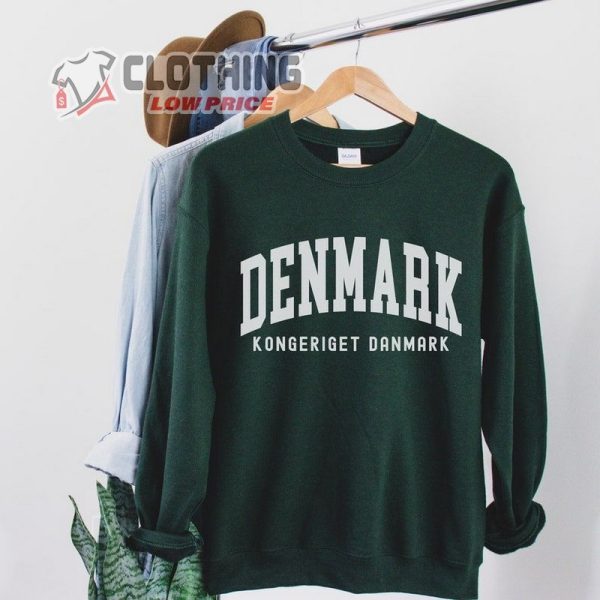 Denmark Denmark Hoodie Copenhagen Sweatshirt,  Souvenir Denmark Soccer Fan Game Day