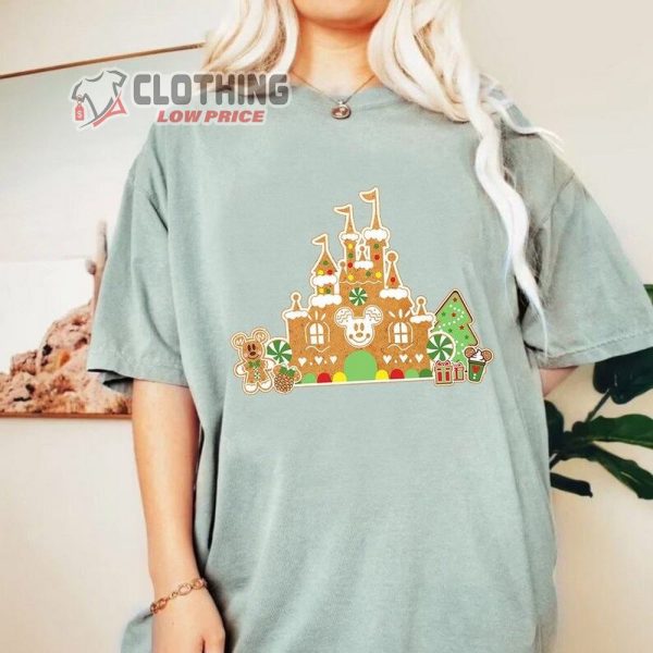 Disney Gingerbread Castle Christmas Shirt, Christmas Castle Shirt, Disney Christmas Shirt, Mickey Christmas Shirt, Disney Christmas Fan Gift