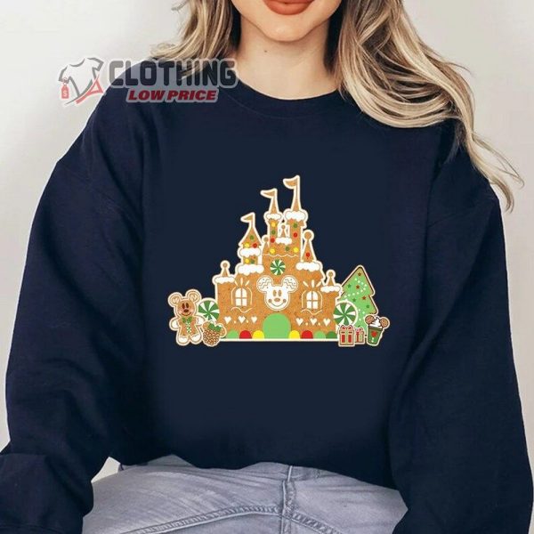 Disney Gingerbread Castle Christmas Shirt, Christmas Castle Shirt, Disney Christmas Shirt, Mickey Christmas Shirt, Disney Christmas Fan Gift