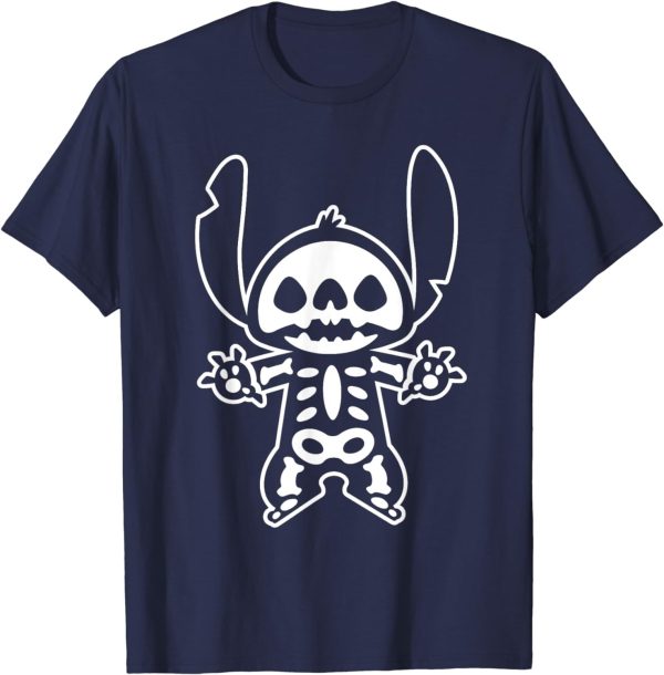 Disney Stitch Halloween Skeleton T-Shirt
