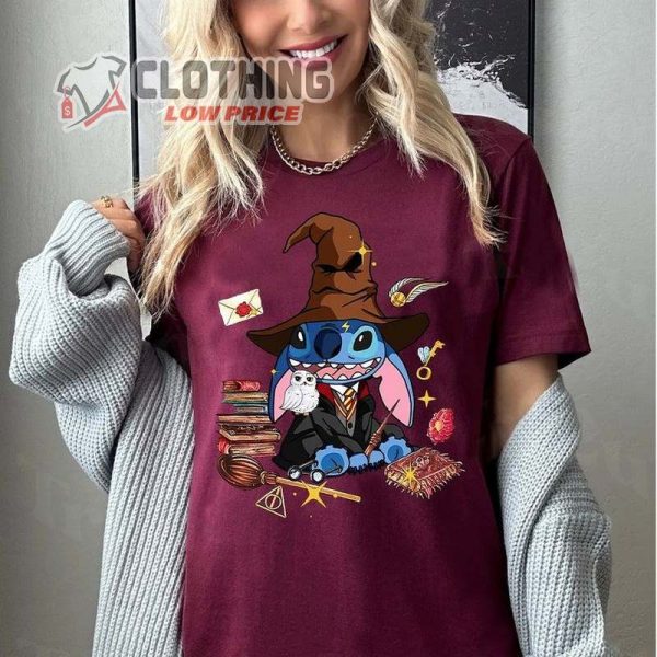 Disney Stitch Witch Shirt, Stitch Wizard Shirt, Stitch Universal Studios, Disney Stitch Halloween Pumpkin Shirt