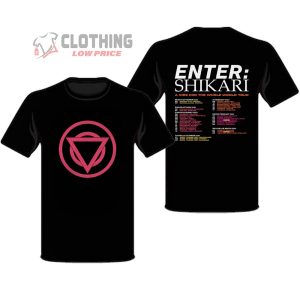 Enter Shikari 2023 And 2024 Tour Dates And Setlist Merch Enter Shikari Logo Printed T Shirt For Concert