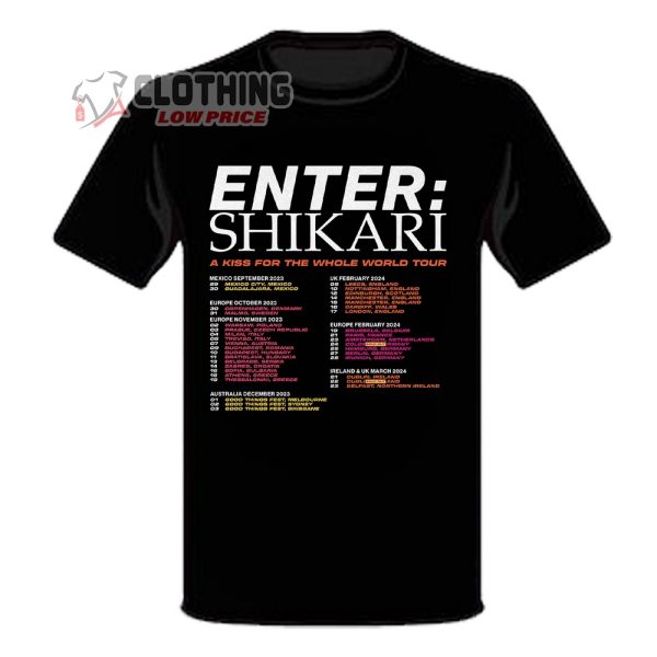 Enter Shikari Mexico And Europe Tour 2024 Schedule And Uk 2024 Tour Dates T-Shirt