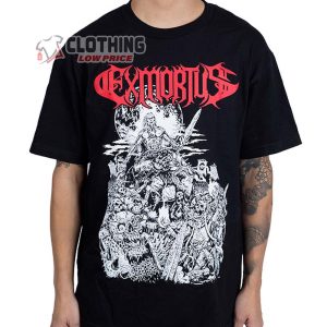 Exmortus Metal Is King Song Merch, Exmortus Graphic Tee, Exmortus World Tour Black T-Shirt