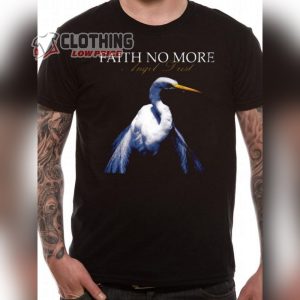 Faith No More Angel Dust Merch, Faith No More World Tour Black Short Sleeve T-Shirt