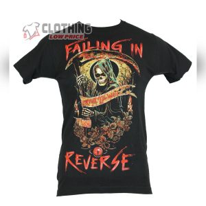Falling In Reverse Watch The World Burn Merch, Falling In Reverse Top Songs Black Shirt