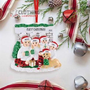 Family And Pet Ornament, Family Christmas Ornament With Pets, Xmas Family Keepsake Ornament, Christmas Decoration, Gift