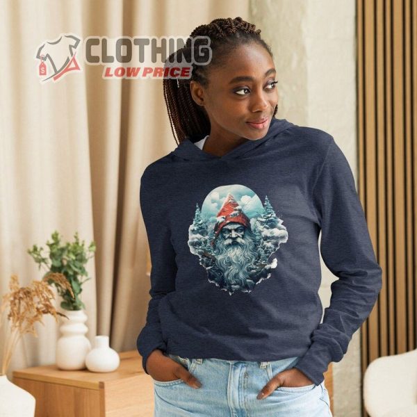 Father Christmas Holiday Hooded Long-Sleeve Tee