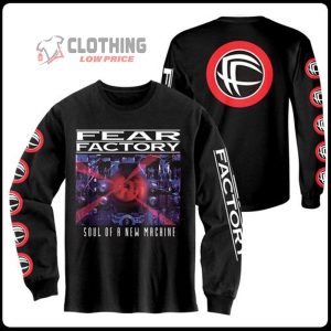 Fear Factory Soul of a New Machine Album Tracklist 3D Printed Shirt Merch Fear Factory Soul of a New Machine Song Black T Shirt