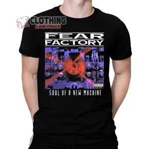 Fear Factory Soul of a New Machine Album Tracklist Shirt, Fear Factory Soul of a New Machine Song Black Merch