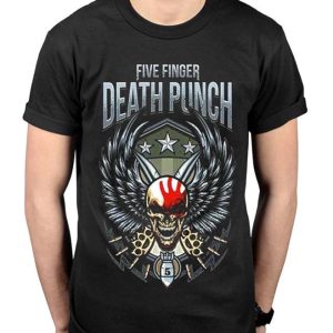 Five Finger Death Punch M72 World Tour Merch, Five Finger Death Punch Chicago Setlist Black Shirt, Metallica M72 World Tour Long Sleeve Shirt