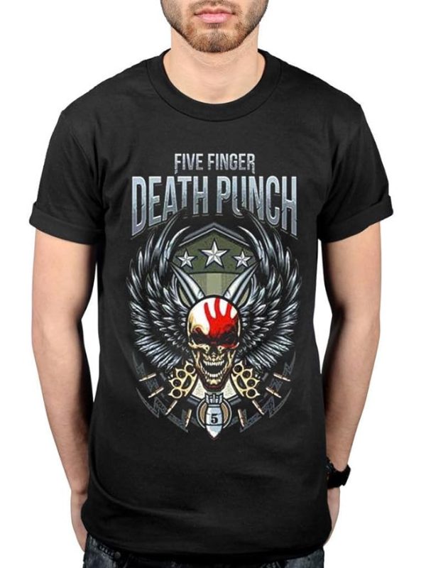 Five Finger Death Punch M72 World Tour Merch, Five Finger Death Punch Chicago Setlist Black Shirt, Metallica M72 World Tour Long Sleeve Shirt