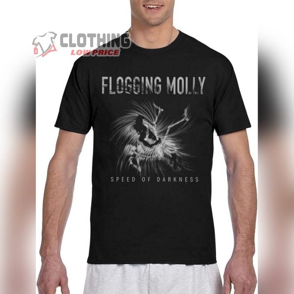 Flogging Molly Speed Of Darkness Album Songs Merch, Flogging Molly Speed Of Darkness Song Black Shirt