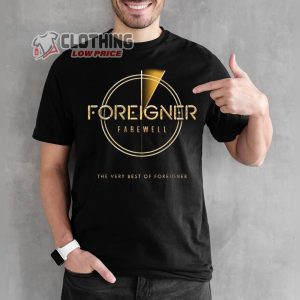 Foreigner 2024 Feels Like the Last Time Farewell Tour Symbol Merch Foreigner Las Vegas Tour 2024 Black T Shirt