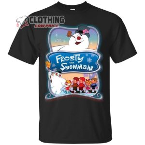 Frosty The Snowman Poster Shirts Christmas Reason Merch Snowman Christmas Black Shirt