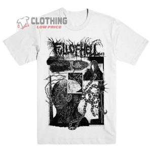 Full Of Hell Murmuring Foul Spring Song White Merch Garden of Burning Apparitions T Shirt