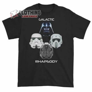 Galactic Empire Rhapsody Black Unisex T-Shirt, The Mandalorian Song Merch