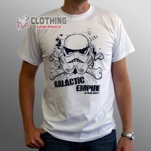 Galactic Empire Star Wars Theme White Unisex T-Shirt, Galactic Empire Band Music Concert Merch