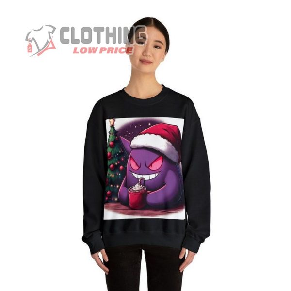 Ghost Holiday Sweatshirt, Ghost Longsleeve, Holiday Anime Shirt, Cozy Sweatshirt Anime