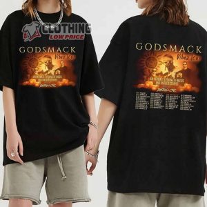 Godsmack Band Fan Club Merch Godsmack Vibez 2024 North American Tour Shirt Godsmack Rock Band Tour Dates 2024 Sweatshirt 1