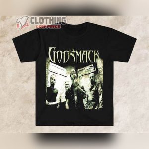 Godsmack Faceless Album Black Tee Merch, I Stand Alone Godsmack Song Lyrics Shirt