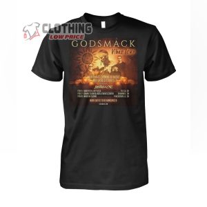 Godsmack Vibez Tour New Dates 2024 Merch Godsmack Acoustic Tour 2024 With Special Guest Bastian Da Cruz T Shirt