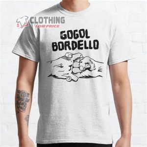 Gogol Bordello Wonderlust King Song Merch Undestructable Gogol Bordello Song Shirt Undestructable Lyrics Shirt Gogol Bordello Greatest Hits White Tee
