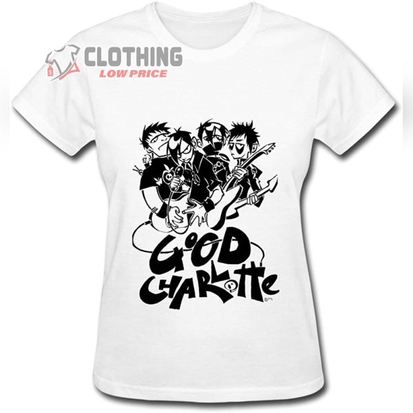 Good Charlotte The Anthem Song Lyrics White Shirt For Women, The Anthem Shirt, The Young And The Hopeless Album Merch