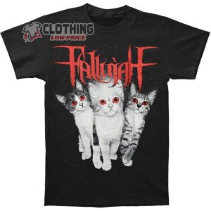 Graphic Fallujah Cat Lover Merch Fallujah Cat Person Black Shirt