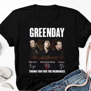 Graphic Green Day Band Signature Black Unisex T Shirt Green Day The Saviors 2024 Tour Shirt Green Day Fan Gifts Shirt Green Day Rock Band 90s Vintage Merch