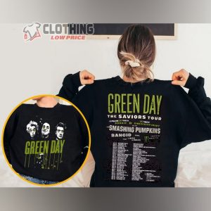 Green Day Band Graphic Merch, Green Day The Saviors 2024 Tour Shirt, Green Day Rock Band Tour 2024 Sweatshirt