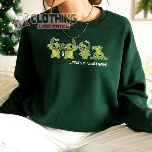 Green Stitch Xmas Hoodie ThatS It IM Not Going Halloween Stitch Christmas Shirt Merry Christmas Stit 3