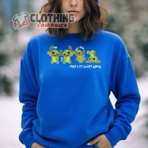 Green Stitch Xmas Hoodie ThatS It IM Not Going Halloween Stitch Christmas Shirt Merry Christmas Stit