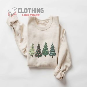Green Tree Christmas Sweater Christmas Crewneck Christmas Tree Sweatshirt 1