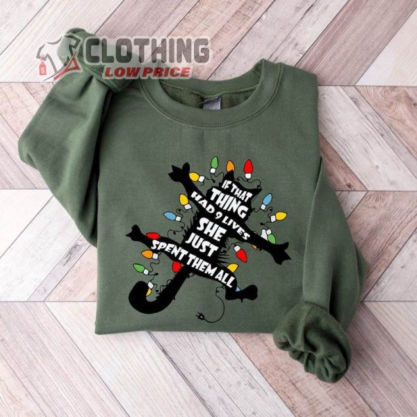Griswold Cat Wrapped In Christmas Lights Shirt, Funny Christmas Vacation Hoodie