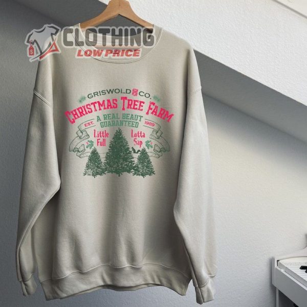 Griswold Christmas Tree Farm Sweatshirt, Christmas Sweater Funny Holiday Sweatshirt