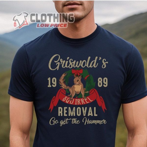 Griswolds Squirrel Removal Christmas Vacation Shirt, Funny Holiday Pullover, Griswold Family Sweatshirt