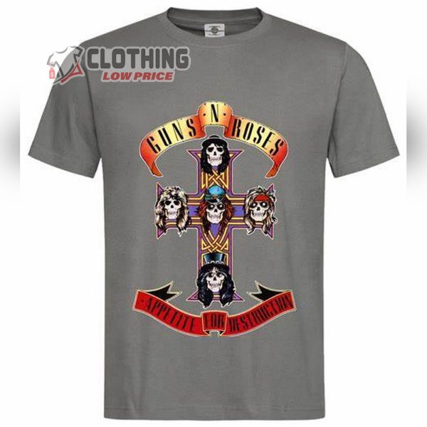 Guns N’ Roses Members Graphic Tee, Guns N’ Roses 2024 Music Concert Shirt, Guns N’ Roses Merch, 2024 Tour Guns N’ Roses T-Shirts