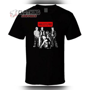 Halestorm Rock Band Logo Black Unisex T-Shirt, Halestorm Albums Merch, Halestorm Graphic Tee