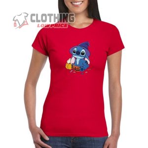 Halloween Stitch Disney – Blue Koala Cat Hat Pumpkin Cute Female Girl Candy – Birthday Christmas Shirt