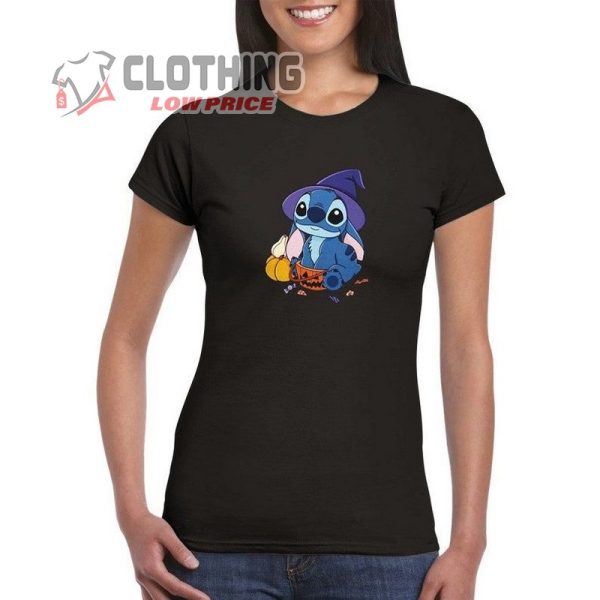 Halloween Stitch Disney – Blue Koala Cat Hat Pumpkin Cute Female Girl Candy – Birthday Christmas Shirt